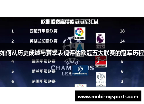 如何从历史成绩与赛季表现评估欧冠五大联赛的冠军历程